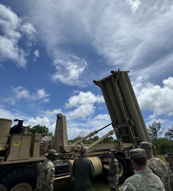 Echo Battery and Task Force Talon stand ready to protect and defend, at a moment’s notice, the U.S. territory of Guam and the United States. (U.S. Army photo by 1st Lt. Vincent Antoniello)