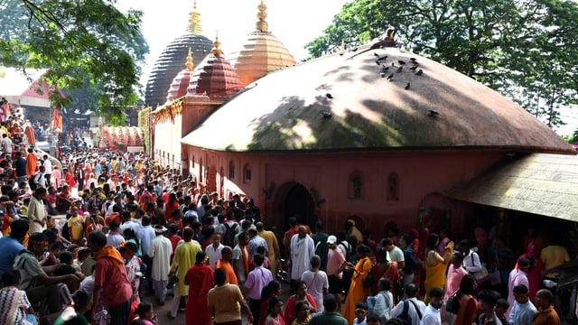 Kamakhya Temple in Guwahati is among the most prominent Hindu shrines. 