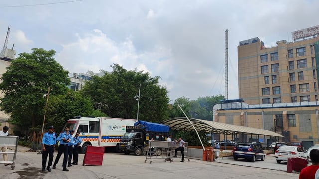 Five fire tenders were dispatched to the location to douse the fire.