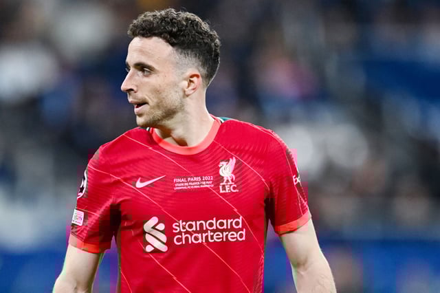 Diogo Jota, en un partido de la Champions League con el Liverpool FC