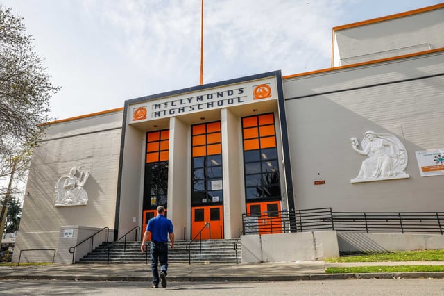 McClymonds High School in West Oakland. For district officials trying to stay in the black this upcoming school year, the loss of an estimated $9.3 million in frozen federal funds was a gut punch.