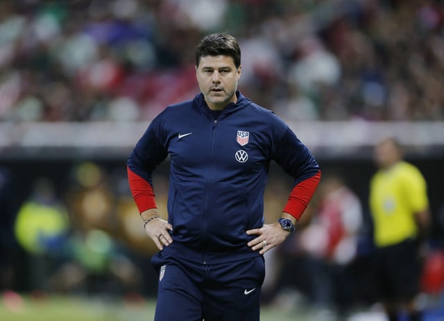 Soccer Football - International Friendly - Mexico v United States - Akron Stadium, Guadalajara, Mexico - October 15, 2024 Mauricio Pochettino coach of U.S. during the match REUTERS/Fernando Carranza