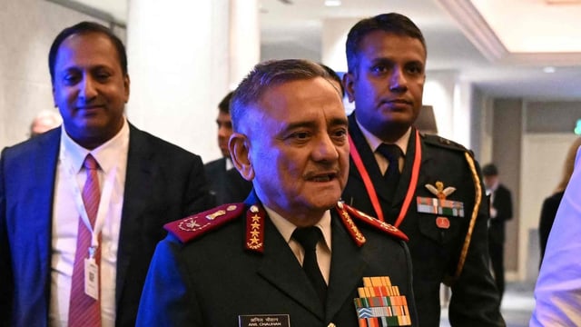 General Anil Chauhan, Chief of Defence Staff of Indian Armed Forces, in Singapore.