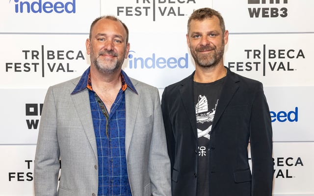 Trey Parker, left, and Matt Stone, right in 2024.