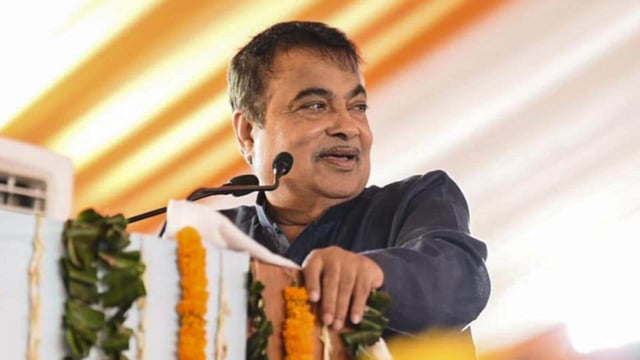 Union minister of road transport and highways Nitin Gadkari’s flight landed safely at Gaya International Airport at 4.30 pm on Thursday. (@BJP4Jharkhand)