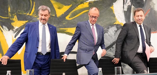 Die drei entscheidenden Männer der schwarz-roten Koalition werden bei der Aufstellung des Bundeshaushalts 2027 um tiefgreifende Sparbemühungen nicht umhinkommen