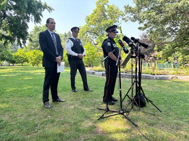 Toronto police announce that an arrest was made in a violent sexual assault in the city's High Park.