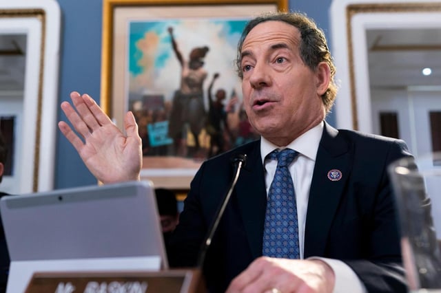 Rep. Jamie Raskin, D-Md., asks questions as the House Rules Committee prepares the Presidential Tax Filing and Audit Transparency Act of 2022 for a floor vote, at the Capitol in Washington, Dec. 21, 2022. (AP Photo/J. Scott Applewhite)