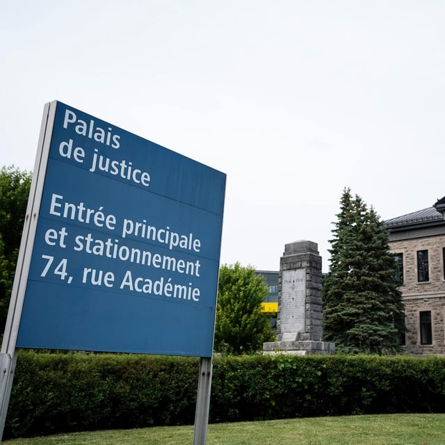 The 34-year-old woman appeared in court this morning as part of her bail hearing at the courthouse in Salaberry-de-Valleyfield, Que.