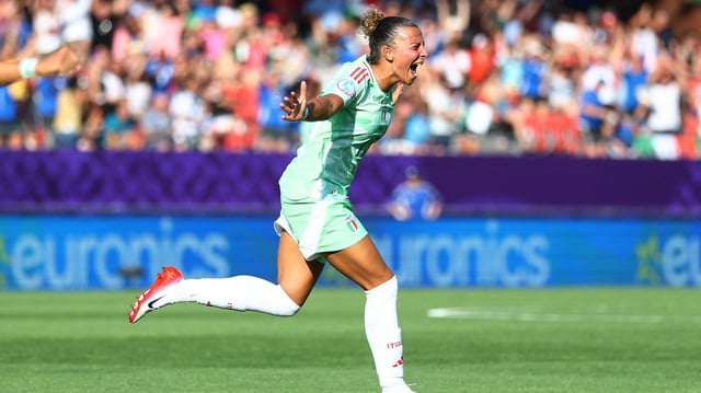 Italiens Arianna Caruso bejubelt einen Treffer.