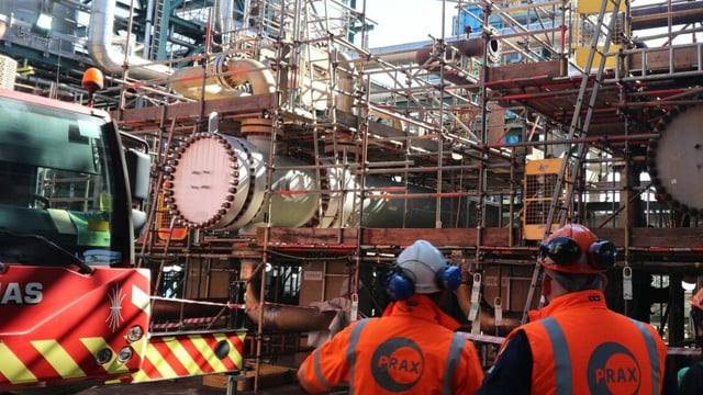 The Prax Lindsey refinery, near Immingham, northeast Lincolnshire, supplies 10 per cent of British fuel