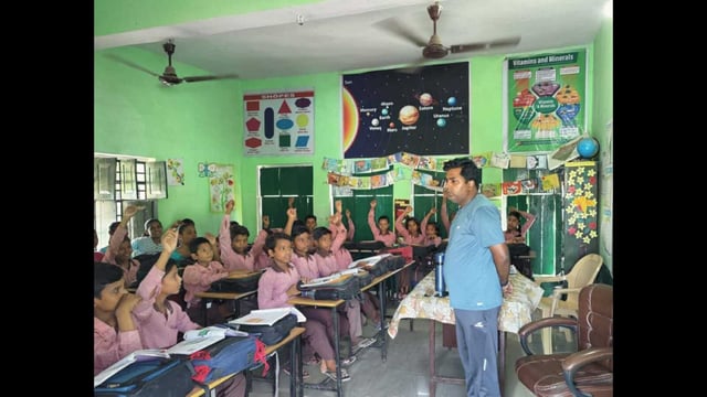 A govt primary school in Prayagraj region (HT File)