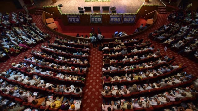 A view of the Siri Fort Auditorium in New Delhi. (Hindustan Times)