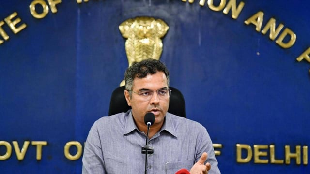 Minister Parvesh Verma on Thursday. (Shrikant Singh/ HT PHOTO)