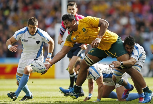 Rugby Union - Australia v Uruguay - IRB Rugby World Cup 2015 Pool A - Villa Park, Birmingham, England - 27/9/15  Australia's Will Skelton in action  Action Images via Reuters / Andrew Boyers  Livepic