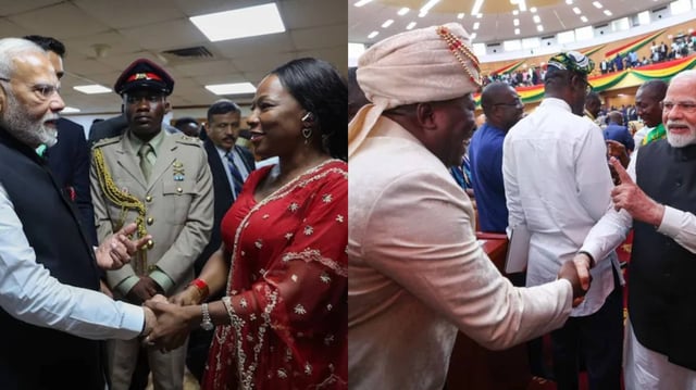 Ghanaian MPs Wear Indian Attire  | Image: X