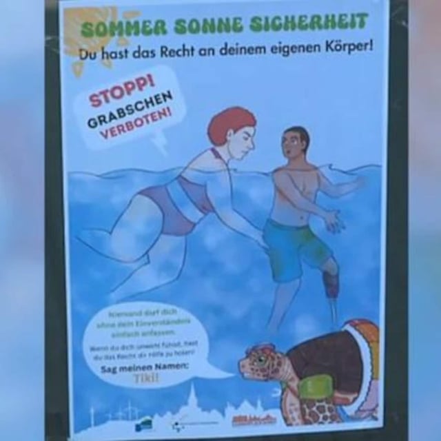 Das Freibad in Büren hat mit einem Plakat für Irritationen gesorgt. Es zeigt eine Frau, die einen Jungen mit dunkler Hautfarbe und Beinprothese an den Po fasst. Mit dieser Aktion soll auf sexuelle Übergriffe aufmerksam gemacht und für dieses Thema sensibilisiert werden. Kritiker bemängeln jedoch, dass die Darstellung nicht der Realität entspricht. Das Plakat verharmlose das Problem und vermittle ein unzutreffendes Täterprofil, so die Kritiker. 