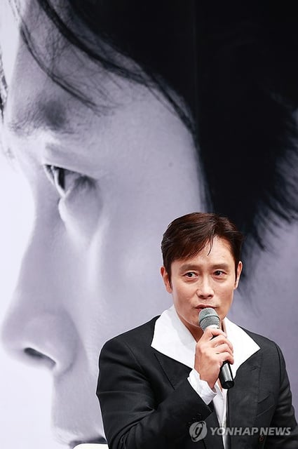 Actor Lee Byung-hun answers questions at a press conference for "The Master: Lee Byung-hun," a special section dedicated to his 30-year filmography at the Bucheon International Fantastic Film Festival in Bucheon, Gyeonggi Province, on July 4, 2025. (Yonhap)