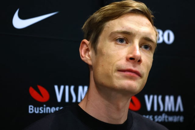 Cycling - Tour de France - Previews - Lesquin, France - July 4, 2025 Team Visma - Lease a Bike's Jonas Vingegaard during a press conference REUTERS/Sarah Meyssonnier