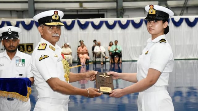 Who is Aastha Poonia? First Woman Fighter Pilot Trainee of Indian Navy | Image: X
