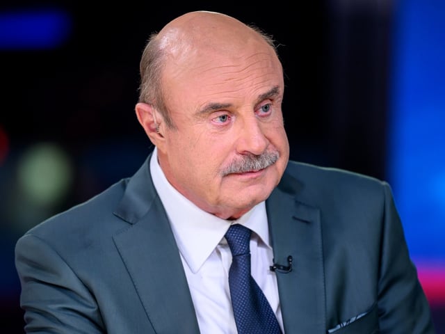 EW YORK, NEW YORK - FEBRUARY 26: Dr. Phil visits Jesse Watters Primetime to discuss his new book "We've Got Issues: How You Can Stand Strong for America's Soul and Sanity" at FOX News Channel Studios on February 26, 2024 in New York City. (Photo by Roy Rochlin/Getty Images)