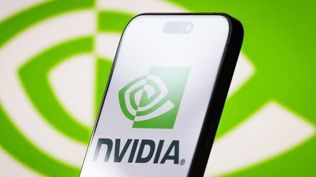 Handy mit Nvidia-Logo