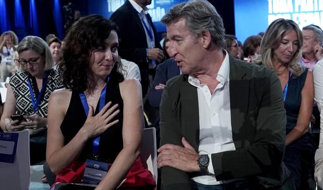 Ayuso y Feijóo. Congreso Nacional del Partido Popular.