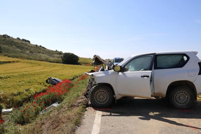 Así quedó el coche siniestrado