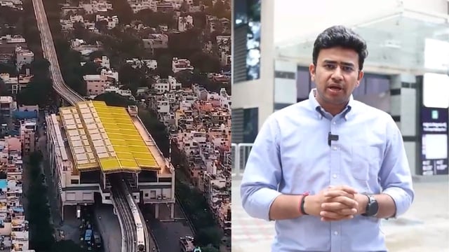 Bengaluru: March to BMRCL Office to Demand Namma Metro Yellow Line Early Launch, Says Tejasvi Surya