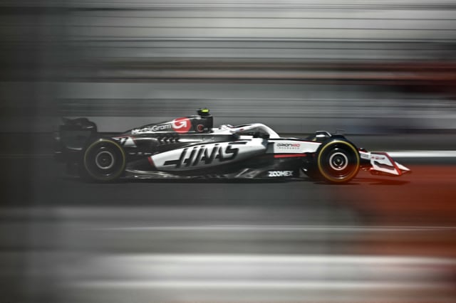 Haas F1 Team&#39;s British driver Oliver Bearman takes part in the first practice session ahead of the Formula One British Grand Prix at the Silverstone motor racing circuit in Silverstone, central England, on July 4, 2025.