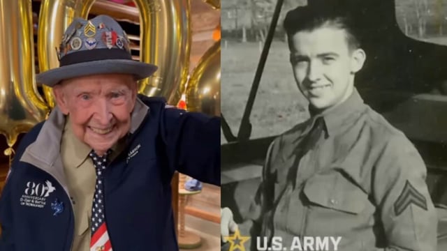 Jake Larson, AKA Papa Jake, served in the US Army during the Second World War. He is 102 years old now.