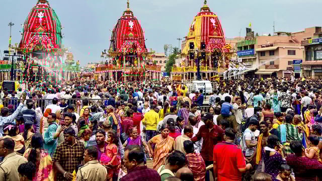 Three people died in a stampede near the Gundicha temple on June 29.
