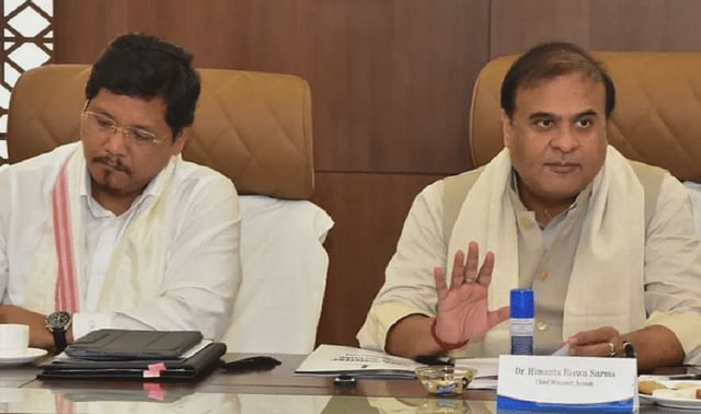 Pillar constructed at Assam-Meghalaya border to initiate demarcation
