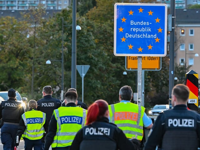 Ein deutscher Grenzübergang (archivbild).