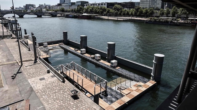 Badestelle in der Seine in Paris