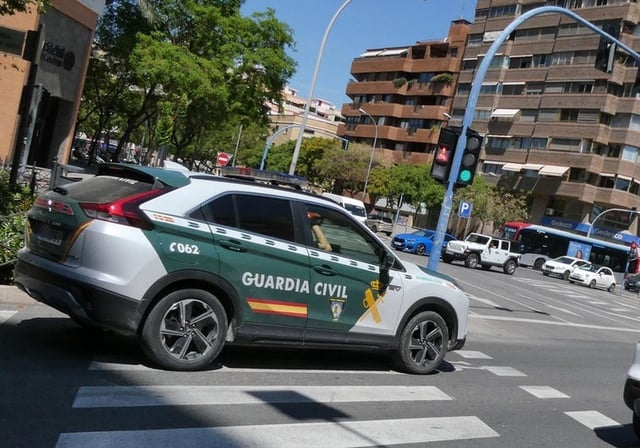 Un coche patrulla de la Guardia Civil