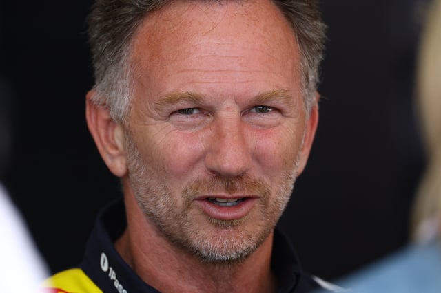 Formula One F1 - British Grand Prix - Silverstone Circuit, Silverstone, Britain - July 4, 2025 Red Bull team principal Christian Horner talks to the media before practice REUTERS/Andrew Boyers