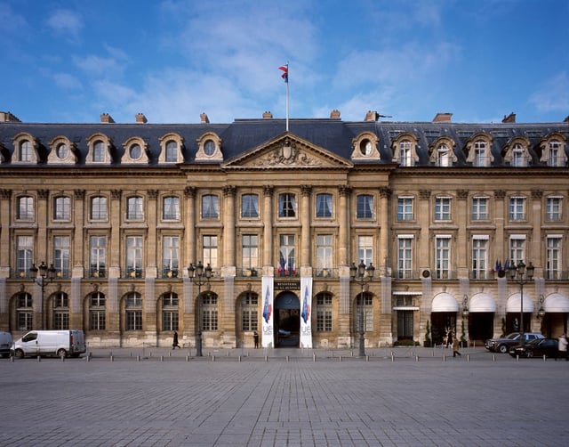 Le ministère de la Justice, place Vendôme, en 2011.