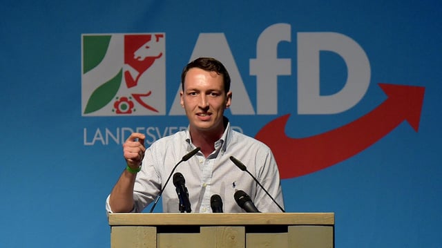 Matthias Helferich ist bei der kommenden Bundestagswahl der Spitzenkandidat der "Jungen Alternative für Deutschland" in NRW.