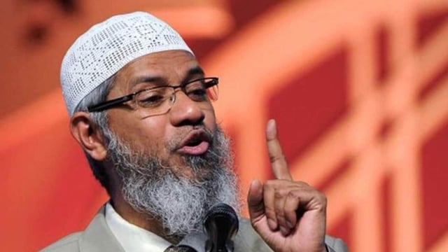 Radical fugitive preacher Zakir Naik.