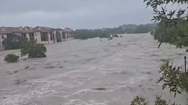 San Gabriel River flooding