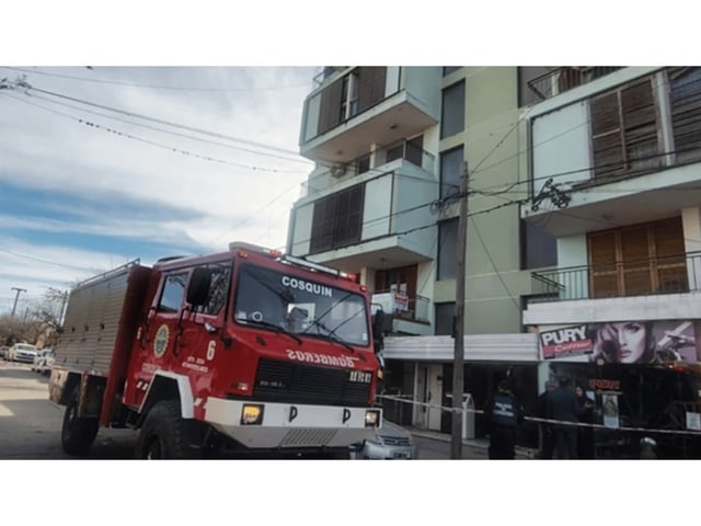 El departamento situado en San Martín y Obispo Bustos donde ocurrió la tragedia (Gentileza Diario de Carlos Paz).
