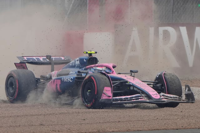 El accidente de Colapinto en Silverstone (AP)