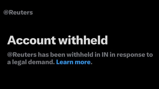 The government had legally demanded the withholding of the Reuters X account and several others during Operation Sindoor in May