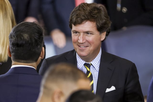 Political commentator Tucker Carlson attends the United States Capitol on January 20, 2025 in Washington, DC.