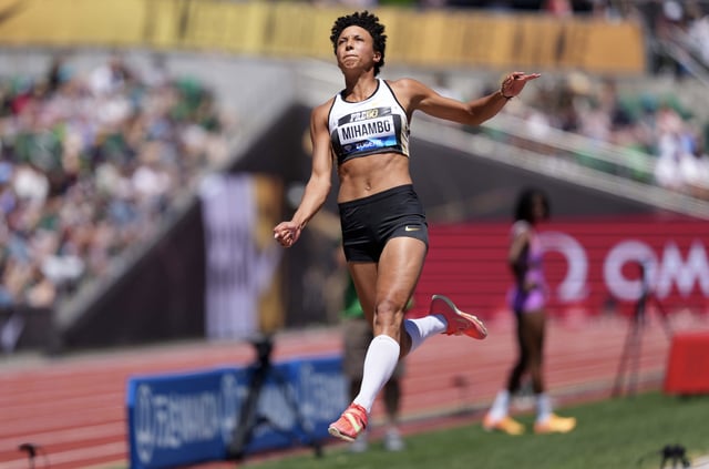 Malaika Mihambo machte in Eugene ihren bislang besten Wettkampf in dieser Freiluft-Saison.