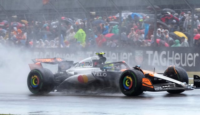 Norris ganó en una carrera que tuvo de todo (Foto: AP).