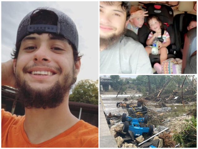 Julian Ryan Gave His Life in Texas Flood to Save His Family (Photos: GoFundMe and Breitbart Texas/Randy Clark)