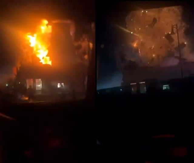 A Domino’s Pizza store exploded late Saturday night outside Salt Lake City after a three-car crash ruptured a nearby gas line. (x.com)