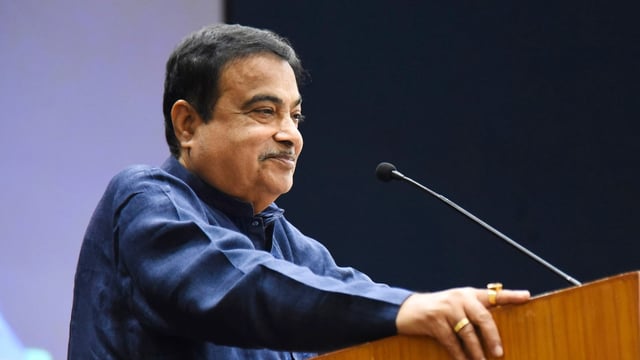 Union Minister for Road Transport and Highways Nitin Gadkari speaks during a workshop on 'Electric Vehicle Fire Mitigation', in Nagpur, Maharashtra. 